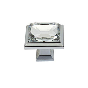 Atlas Hardwares - Legacy Crystal Sq Knob (Ath340-Bl)