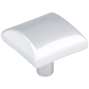 1-1/8" Overall Length Satin Nickel Square Glendale Cabinet Knob