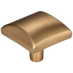 1-1/8" Overall Length Satin Nickel Square Glendale Cabinet Knob