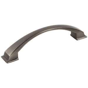 128 mm Center-to-Center Brushed Pewter Arched Roman Cabinet Pull
