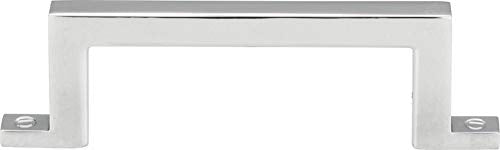 Campaign Bar Cabinet Pull - 3" Center-to-Center in Polished Chrome