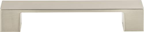 Atlas Homewares A919 Wide Square 5 Inch Center to Center Handle Cabinet Pull, Brushed Nickel