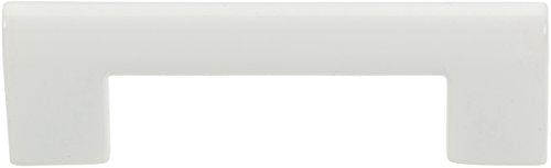 Atlas Homewares A878-WG Successi Round Rail Pull, 3.71-Inch, High White Gloss