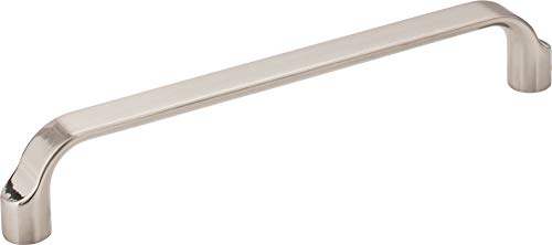 Elements 239-160SN Brenton Collection 160mm Center Scroll Cabinet Pull, Satin Nickel Finish