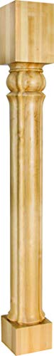 Hardware Resources P64-5-RW Post with Tapered Cove Ogee Groove Styling, 35-1/2"H x 5"W