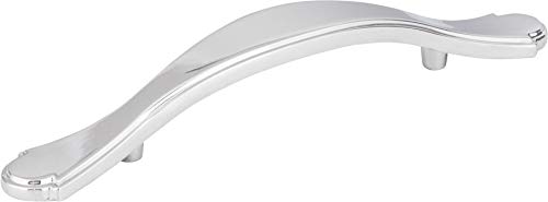 Elements 3108PC Gatsby Collection 5.25 Inch Round Footed Cabinet Pull, Polished Chrome Finish
