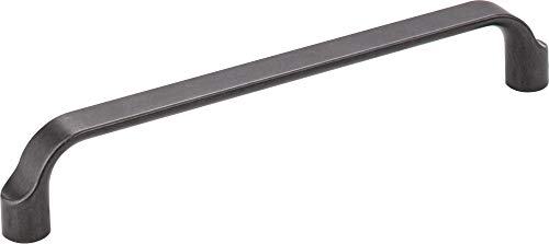 Elements 239-160DACM Brenton Collection 160mm Center Scroll Cabinet Pull, Gun Metal Finish