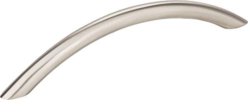 Elements 346564SN Verona Collection 128mm Center Arched Cabinet Pull, Satin Nickel Finish