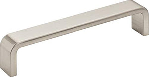 Elements 193-128SN Asher Collection 128mm Center Cabinet Pull, Satin Nickel Finish