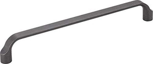 Elements 239-192DACM Brenton Collection 192mm Center Scroll Cabinet Pull, Gun Metal Finish