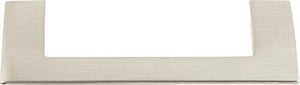Atlas Homewares A905 Angled Drop 3-3/4 Inch Center to Center Handle Cabinet Pull, Brushed Nickel