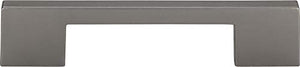 Atlas Homewares A867-SL Successi Collection 128 Center Thin Square Long Rail Pull, Slate Finish