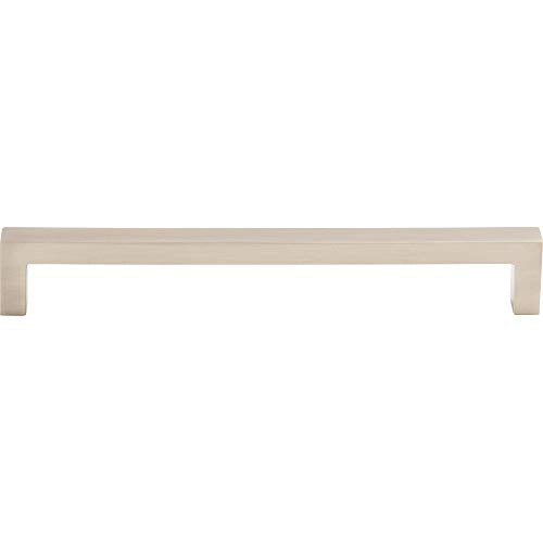 Top Knobs M2140 Asbury Collection 7-9/16" Square Bar Pull, Brushed Satin Nickel