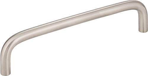 Elements S271-128SN Torino Collection 128mm Center Wired Cabinet Pull, Satin Nickel Finish