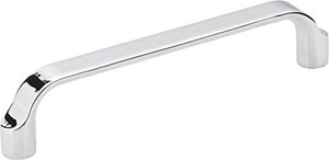 Elements 239-128BC Brenton Collection 128mm Center Scroll Cabinet Pull, Brushed Chrome Finish