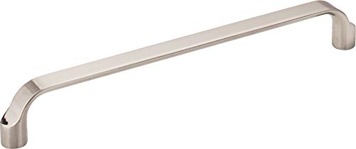Elements 239-192SN Brenton Collection 192mm Center Scroll Cabinet Pull, Satin Nickel Finish