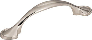 Beautifully designed Watervale Collection 3" center-to-center Zinc Die Cast Cabinet Drawer Bar Pull (1, Satin Nickel)