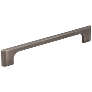 160 mm Center-to-Center Brushed Oil Rubbed Bronze Asymmetrical Leyton Cabinet Pull