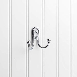 Elements YD25-256DBAC Stanton 2-9/16" Traditional Double Prong Robe Hook