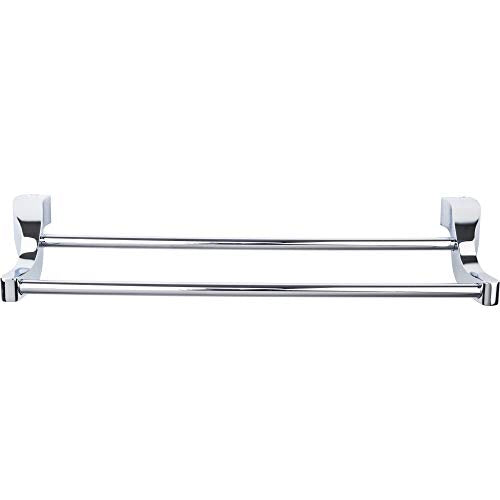 Top Knobs AQ7-PC Aqua Bath Double Towel Rod Chrome