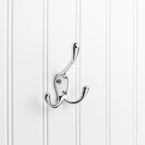 Elements YT40-400PC Kingsport 4" Traditional Triple Prong Robe Hook