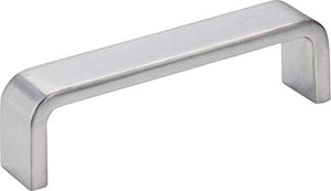 Elements 193-128BC Asher Collection 128mm Center Cabinet Pull, Brushed Chrome Finish
