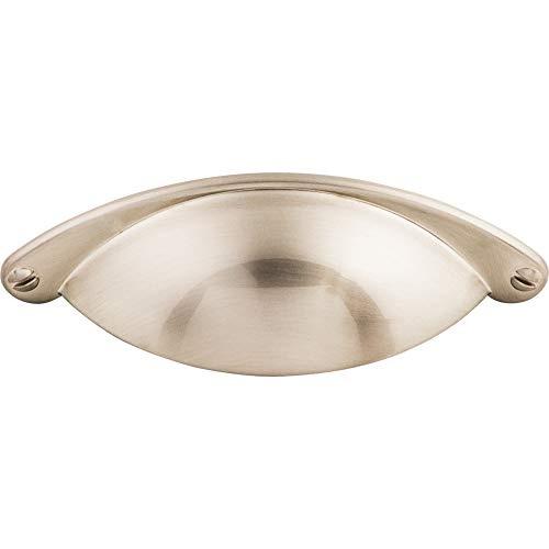 Top Knobs M400 Asbury Collection 2-1/2" Somerset Cup Pull, Brushed Satin Nickel