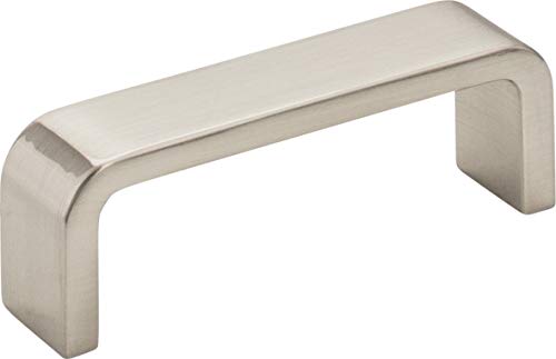 Elements 193-3SN Asher Collection 3 Inch Center Cabinet Pull, Satin Nickel Finish