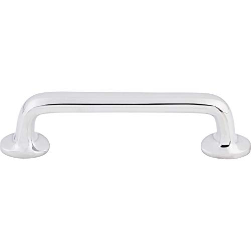 Top Knobs M1988 Aspen II Collection 4" Aspen II Rounded Pull, Polished Chrome