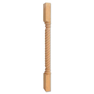 Hardware Resources P3S-RW Wood Split Post with Rope Pattern