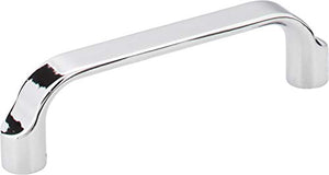 Elements 239-128BC Brenton Collection 128mm Center Scroll Cabinet Pull, Brushed Chrome Finish
