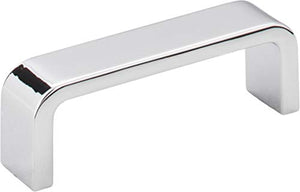 Elements 193-3PC Asher Collection 3 Inch Center Cabinet Pull, Polished Chrome Finish
