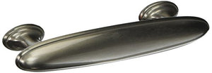 Atlas Homewares 317-BRN 4.21-Inch Austen Oval Pull from The Austen Collection, Brushed Nickel