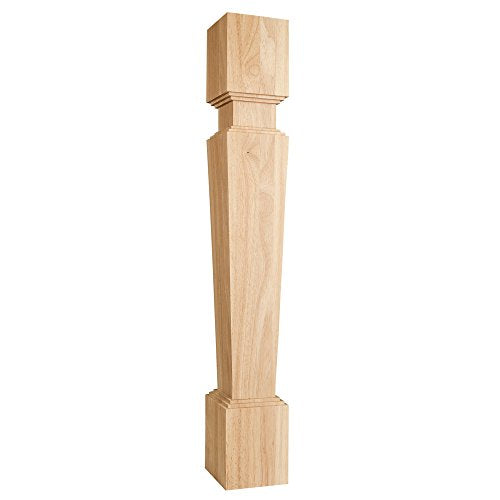 Stacked Modern Wood Post (Rubberwood)