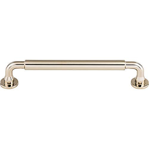 Top Knobs TK824PN Serene Collection 6-5/16" Lily Pull, Polished Nickel