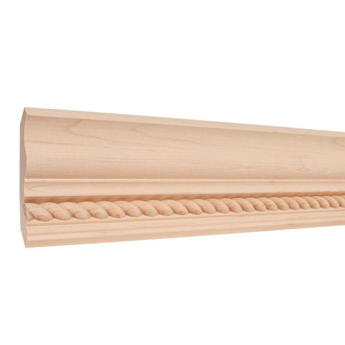 Home D?cor MC4HMP Crown Moulding With Rope - Hard Maple