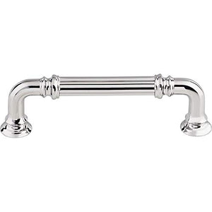 Top Knobs TK322PC Chareau Collection 3-3/4" Reeded Pull, Polished Chrome