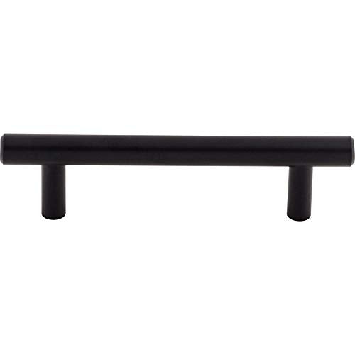 Top Knobs M988 Bar Pulls Collection 3-3/4" Hopewell Steel Bar Pull, Flat Black