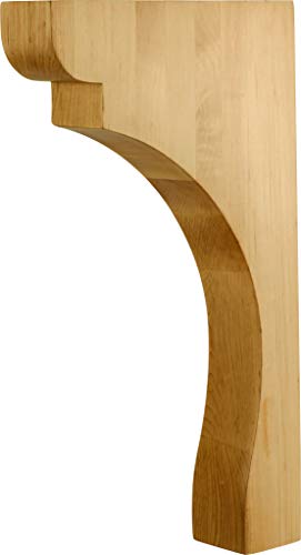Hardware Resources COR39-3-CH Corbel with Minimalist Styling, 14" H x 3" W x 8" D