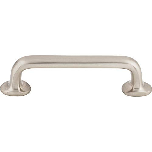 Aspen II Rounded 4" Center Bar Pull Finish: Brushed Satin Nickel