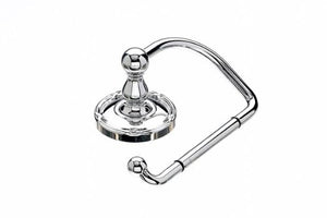 Top Knobs - Bath Tissue Hook - Polished Chrome - Ribbon Back Plate (Tked4Pce)