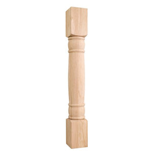 Rounded Doric Wood Post (Alder)
