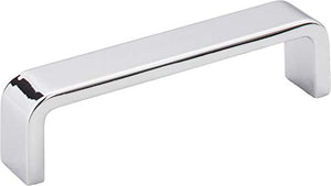 Elements 193-4PC Asher Collection 4 Inch Center Cabinet Pull, Polished Chrome Finish
