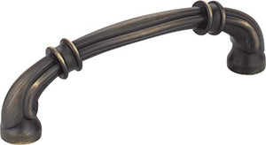 Jeffrey Alexander 317-128ABSB Lafayette Pull, Brass/Antique Brass