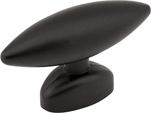 Elements 413322 Verona Collection 1.5 Inch T Cabinet Knob, Matte Black Finish