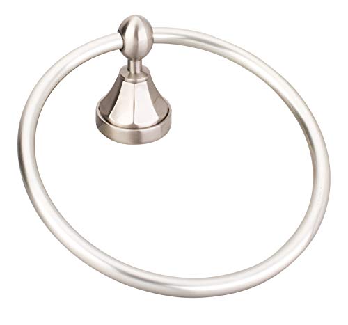 Elements Transitional Towel Ring. Finish: Satin Nickel. Packed in new Retail Box.