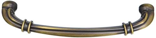 Jeffrey Alexander 317-128ABSB Lafayette Pull, Brass/Antique Brass