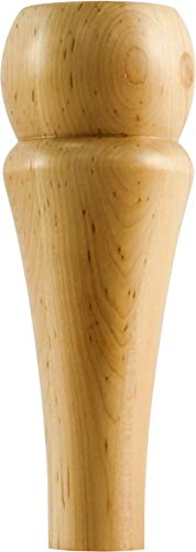 Hardware Resources BF14-2-RW Bun Foot with Tapered "V" Groove Styling, 4"H x 4"D