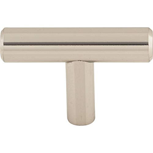 Top Knobs M1888 Bar Pulls Collection 2" Hopewell Steel T-Handle Knob, Polished Nickel