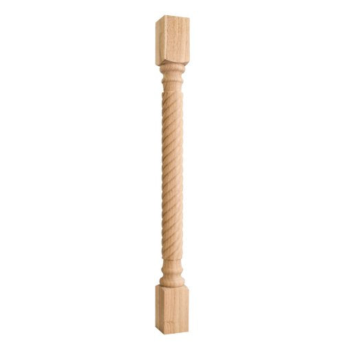 Rope Pattern Wood Post (Hard Maple)